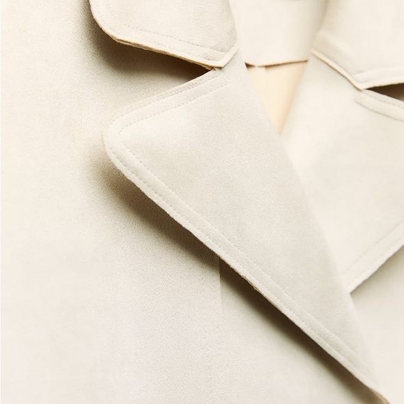 ZARA ~ LONG FAUX SUEDE WAISTCOAT - Picture 11 of 11